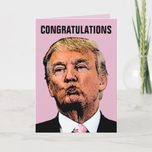 TRUMP HOCHZEITS GRATULATIONSKARTE KARTE
