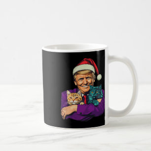 Trump Holding Cats Frohe Weihnachten Weihnachten W Kaffeetasse