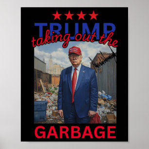 Trump holt den Garbyge 2024 aus, der lustige Trump Poster