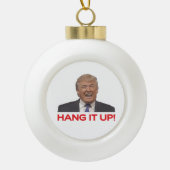 Trump, hör auf! keramik Kugel-Ornament (Vorderseite)