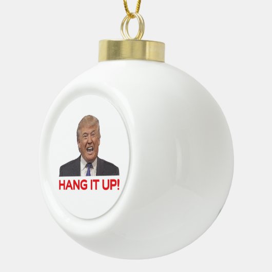 Trump, hör auf! keramik Kugel-Ornament (Rechts)