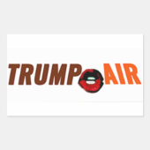 Trump Hot Air Outwhite Rechteckiger Aufkleber (Vorderseite)