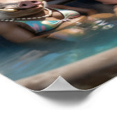 Trump Hot Tub Poster (Ecke)