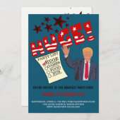 Trump HUGE Bestes Party je feierliches Party Einladung (Vorne/Hinten)
