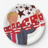 Trump HUGE Celebration Milestone Party Pappteller (Vorderseite)