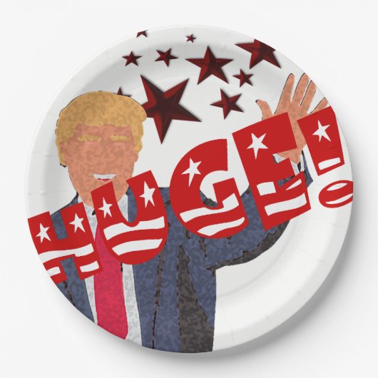 Trump HUGE Celebration Milestone Party Pappteller (Vorderseite)