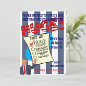 Trump HUGE Geburtstag Meilenstein Celebration Part Einladung (Stehend Vorderseite)