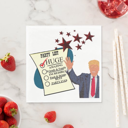 Trump HUGE Party Celebration Cocktail Party Serviette (Beispiel)