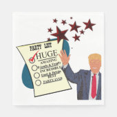 Trump HUGE Party Celebration Cocktail Party Serviette (Vorderseite)