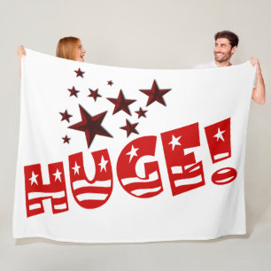 Trump HUGE Party Celebration Fleecedecke
