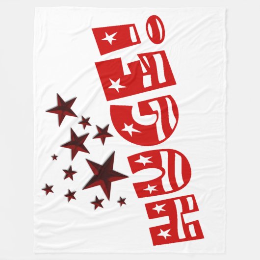 Trump HUGE Party Celebration Fleecedecke (Vorderseite)