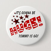 Trump HUGE Party Celebration Gastgeschenk Button (Vorderseite)