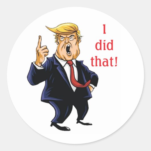 Trump I did that sticker (Vorderseite)