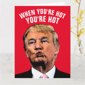 TRUMP I LIEBE IHNEN GIGANTISCHE GREETKARTEN KARTE (Gelbe Blume)