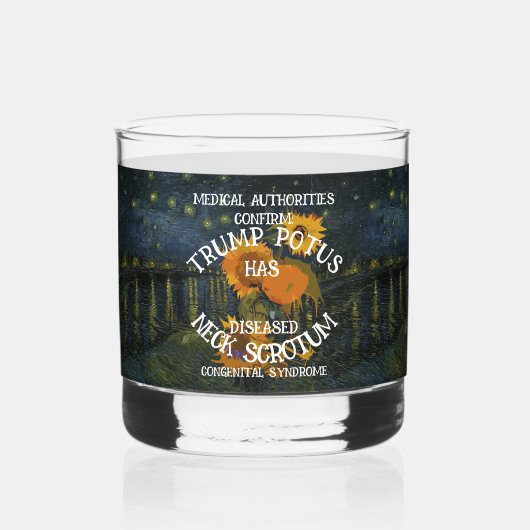 Trump I Pissed JD Vance's Shampoo Bottle Hegseth Whiskyglas (Vorderseite)