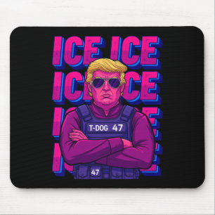 Trump Ice Agent Shirt, Eis-Einwanderungs-T-Shirts Mousepad