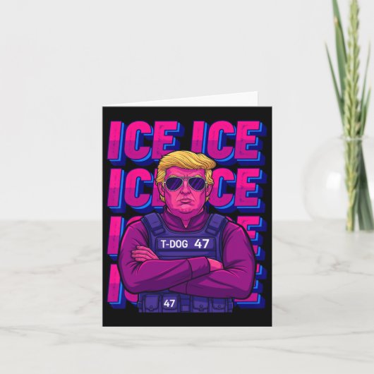 Trump Ice Agent Shirt Karte (Vorderseite)