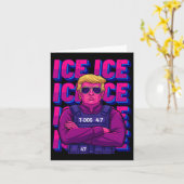 Trump Ice Agent Shirt Karte (Gelbe Blume)