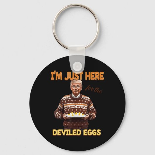 Trump, ich bin nur hier für die geweihten Eier Schlüsselanhänger (Vorderseite)
