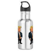 TRUMP ICH BIN ZURÜCK!! EDELSTAHLFLASCHE (Rückseite)