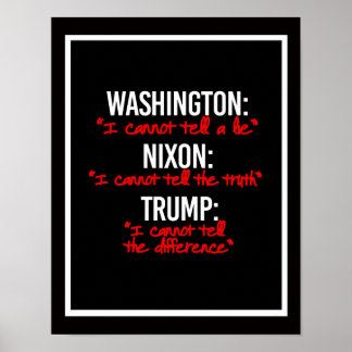 TRUMP - Ich kann den Unterschied zwischen Wahrheit Poster