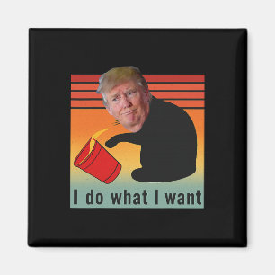 Trump ich mache was ich will lustige Wirtschaft Ak Magnet