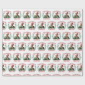 Trump Ich werde zu Weihnachten 2024 Zuhause sein T Geschenkpapier (Flach)