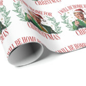 Trump Ich werde zu Weihnachten 2024 Zuhause sein T Geschenkpapier (Rolleneckpunkt)