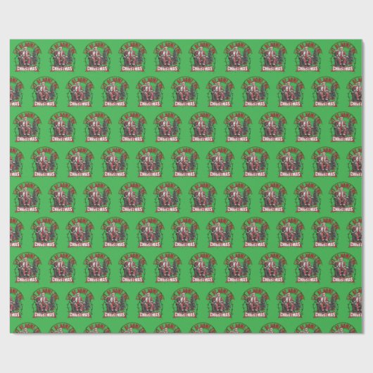 Trump, ich werde zu Weihnachten Zuhause sein Geschenkpapier (Flach)