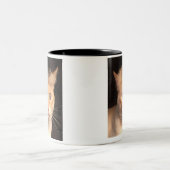 Trump Ihre Katzen-Tasse Zweifarbige Tasse (Mittel)