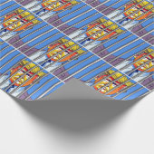 Trump im Gefängnis 10 cm x 2,5 m Wrapping Paper, M Geschenkpapier (Ecke)