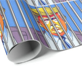 Trump im Gefängnis 10 cm x 2,5 m Wrapping Paper, M Geschenkpapier (Rolleneckpunkt)