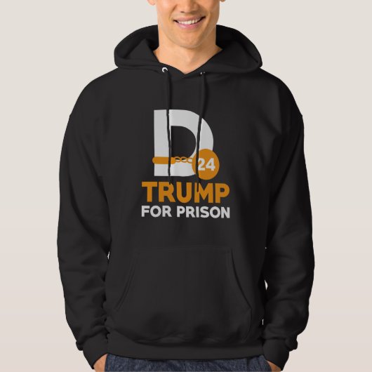 Trump im Gefängnis 2024 Hoodie (Vorderseite)