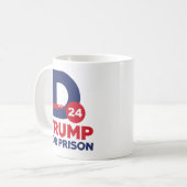 Trump im Gefängnis 2024 Kaffeetasse (Vorderseite Links)