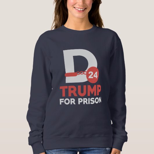 Trump im Gefängnis 2024 Sweatshirt (Vorderseite)