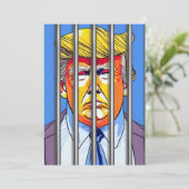 Trump im Gefängnis 5" x 7" Flat Danke Karte (Stehend Vorderseite)