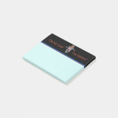 Trump im Gefängnis als Post-It-Notes Post-it Klebezettel (angewinkelt)