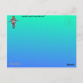 Trump im Gefängnis als Postkarte (Rückseite)