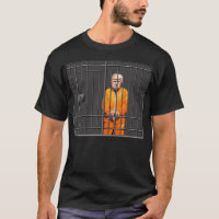 Trump im Gefängnis Basic Dark T - Shirt