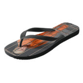 Trump im Gefängnis Erwachsene Flip Flops (breite S Badesandalen (Schrägansicht)