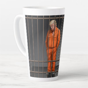 Trump im Gefängnis Latte-Tasse Milchtasse