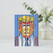 Trump im Gefängnis Post Card, Größe: Standard Post Postkarte (Stehend Vorderseite)