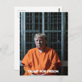 Trump im Gefängnis Postcard Trump für Gefängnis Postkarte (Vorne/Hinten)