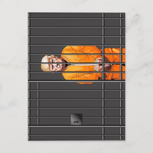 Trump im Gefängnis Postkarte (Vorderseite)