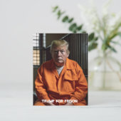 Trump im Gefängnis Postkarte (Stehend Vorderseite)