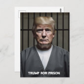 Trump im Gefängnis Postkarte (Vorne/Hinten)