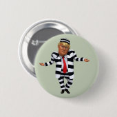 Trump im Gefängnis Wear Button (Vorne & Hinten)