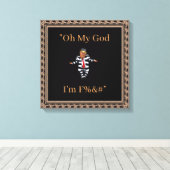 Trump im Gefängnis Wear Canvas Print Leinwanddruck (Insitu (Holzboden))