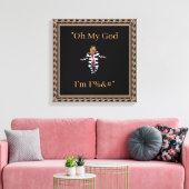 Trump im Gefängnis Wear Canvas Print Leinwanddruck (Insitu (Wohnzimmer))