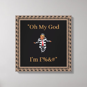 Trump im Gefängnis Wear Canvas Print Leinwanddruck